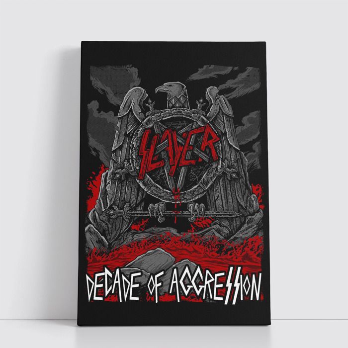 Tableau Rock sur Toile – Affiche Murale 25x40 cm Groupes de Rock Légendaires et Modernes 451