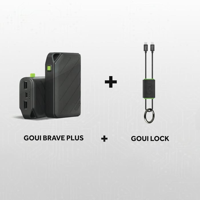 Pack BRAVE Plus 10 000mAh avec Câble LOCK Lightning
