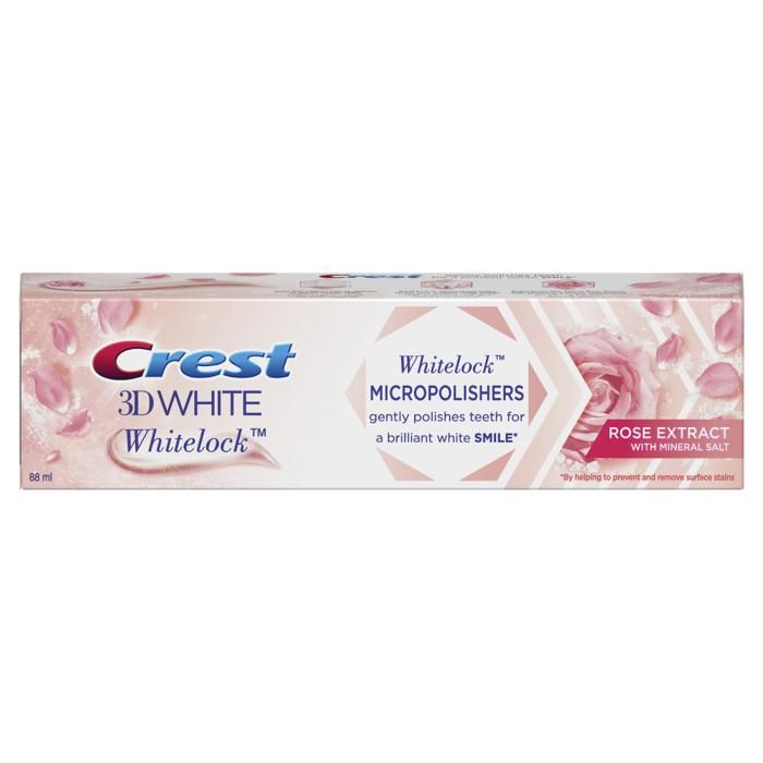 Crest 3D White Dentifrice Blancheur Whitelock Extrait de Rose - 88ml