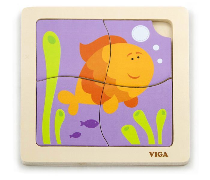 Viga - Puzzle 4 pièces Poisson