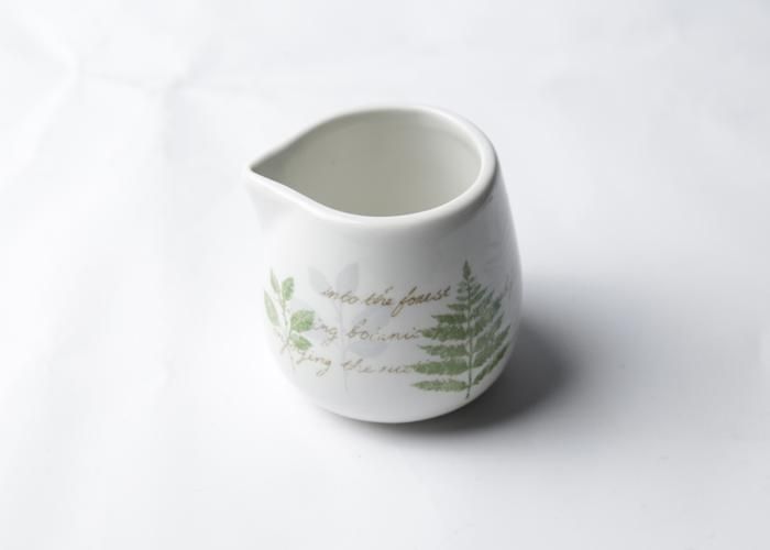 CREMIER SANS MANCHE EN PORCELAINE DECOREE 250ML
