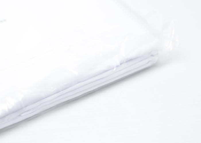 DRAP PLAT POLYCOTTON  210x240 BLANC