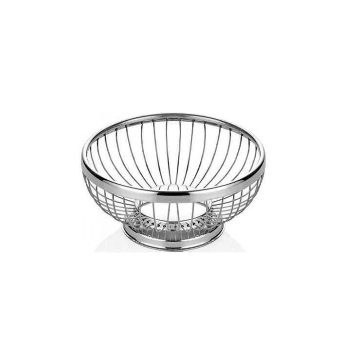 Panier à Pain ou Fruit - Inox 18/10 - 40 cm - Design Élégant - Grande Taille - Accessoires de Cuisine