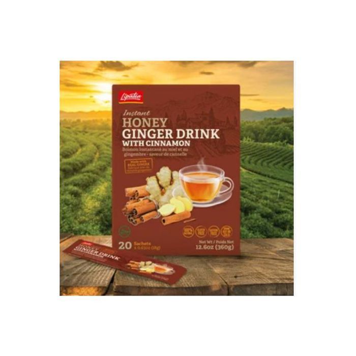Boisson Instantanée 20 Sachets Soluble Gingembre, Miel, Cannelle