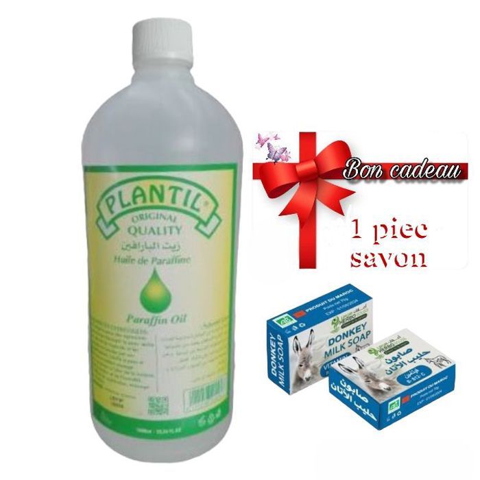Plantil Huile de paraffine végétal   pur sans aucun additif   massage corporel  1L