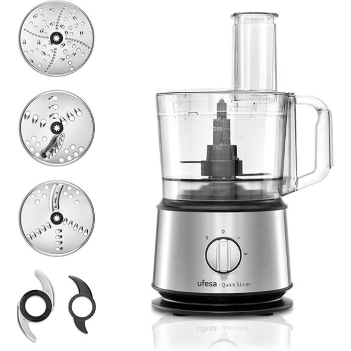 Robot de Cuisine - UFESA - Quickslicer - 1200W - 1,5L - Compact et Ergonomique