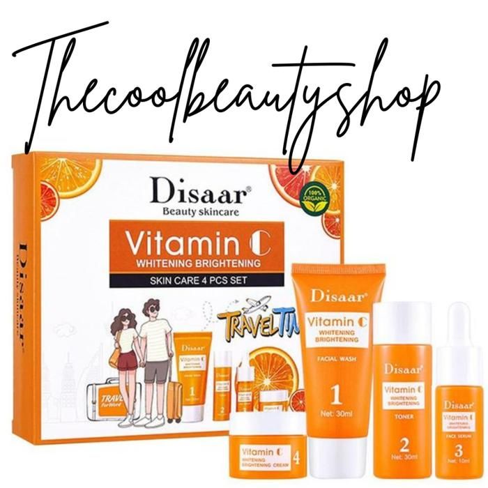 Disaar Pack soins visage à la vitamine C et acide hyaluronique, soins de la peau, éclaircissant, hydratant