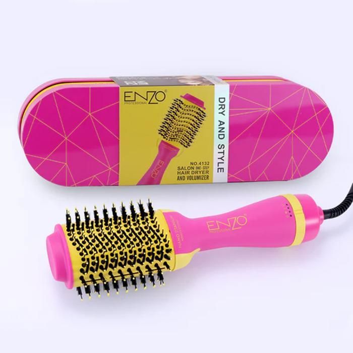 Brosse coiffante avec puissance "1000 watts" pour tous types de cheveux de Enzo, modèle en-4132