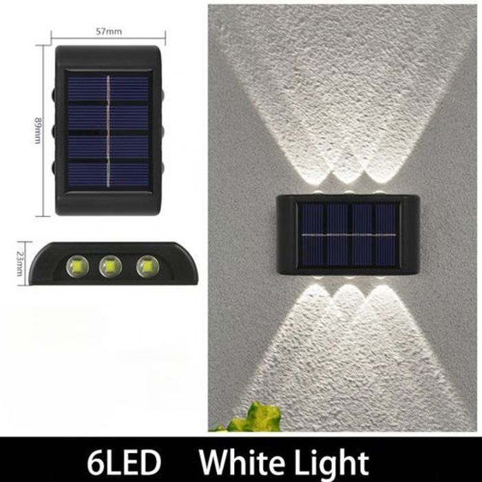 Kit de 2 Applique Murale Exterieur Solaire pour un Jardin, une Véranda