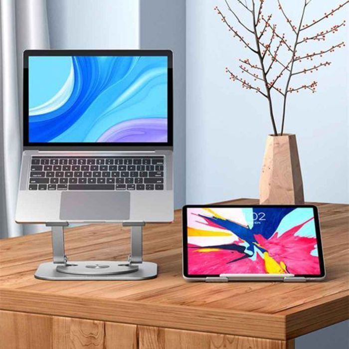 support rotatif à 360 ° pour ordinateur portable, Support Multifonctionnel en alumium