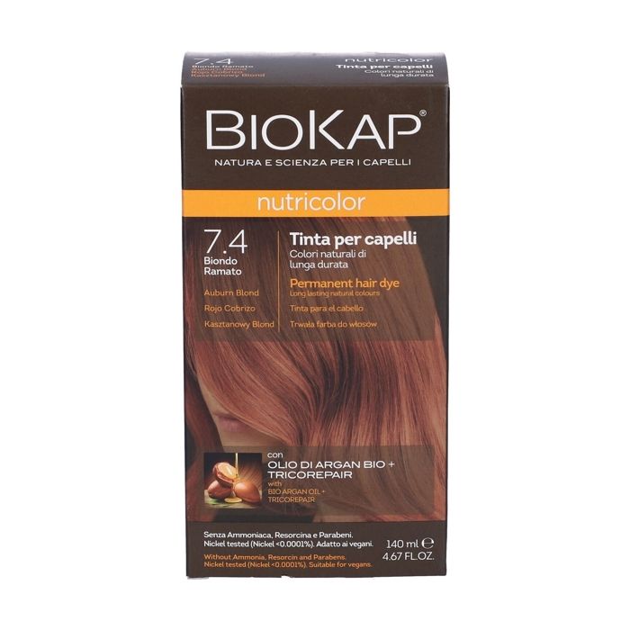 BIOKAP - Nutricolor 7.4 Rouge cuivré 140 ml