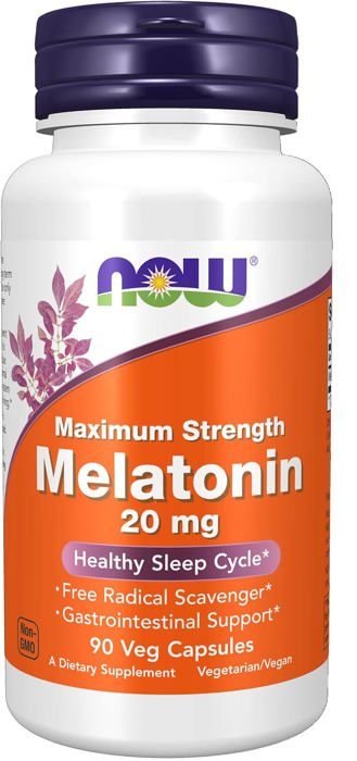 Melatonine à puissance maximale 20 mg 90 capsules végétariennes
