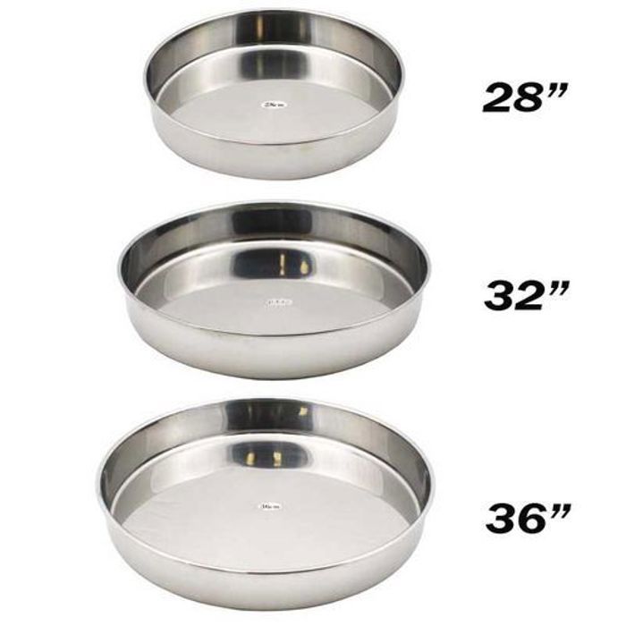 Ensemble de 3 Moule casseroles ronde à gâteau en acier inoxydable