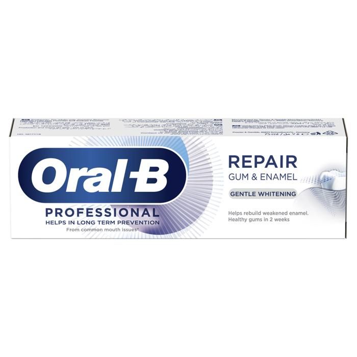 Oral B Dentifrice Gum & Enamel Pro-Repair Gentle Whitening - 75 ml