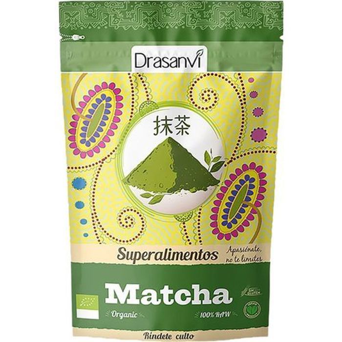 Dracco Thé Matcha Bio sans Gluten 70g Antioxydant, Concentration, Minceur