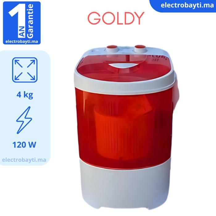 Goldy - Machine à laver Semi-automatique 4kg