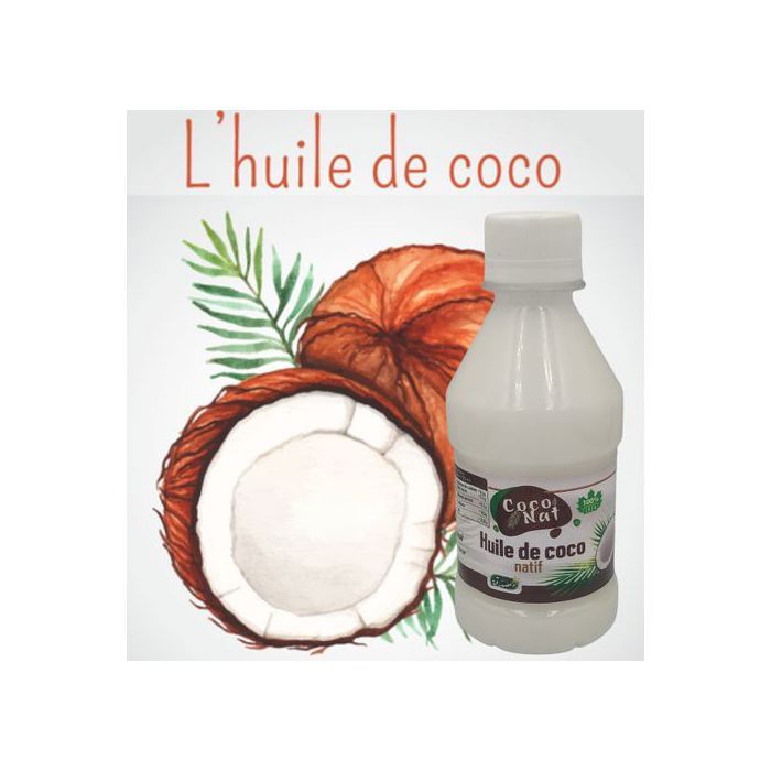Huile de noix de coco 100 % pure 200ML