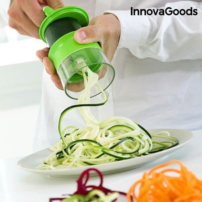 Coupe-Légumes - InnovaGoods - Mini Spiralicer - ABS - Acier inoxydable - Design contemporain