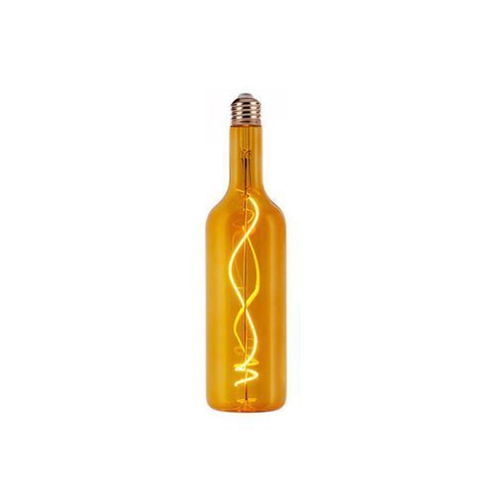 Ferri Lampe Led À Filament 4W Bouteille Vintage Chopine Jaune