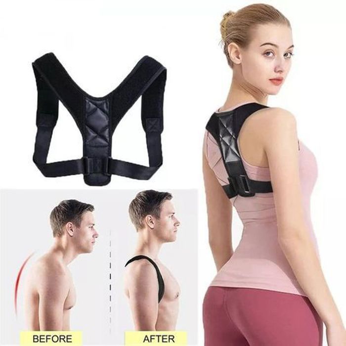 Ceinture orthopédique - Correcteur de posture - Taille réglable 28-48 pouces - Confortable - Mixte