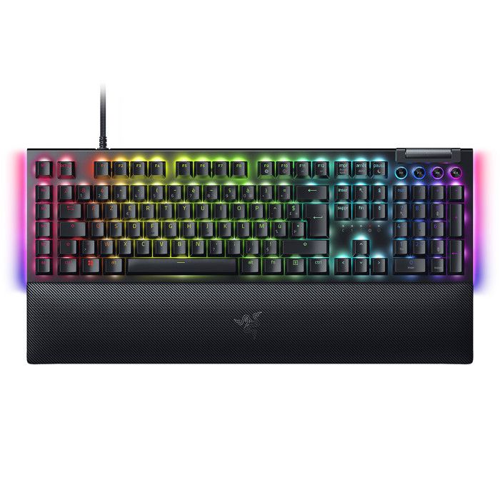 Clavier gaming - Razer - BlackWidow V4 - Switches mécaniques verts - Rétroéclairage RGB - USB