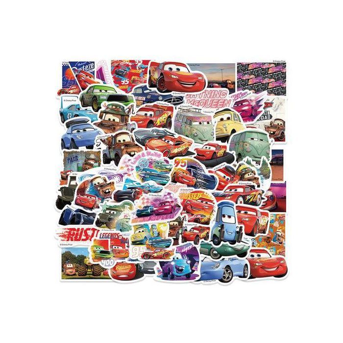 Stickers - Total Racer - 50pcs - Multicolore - Décoration murale - Waterproof