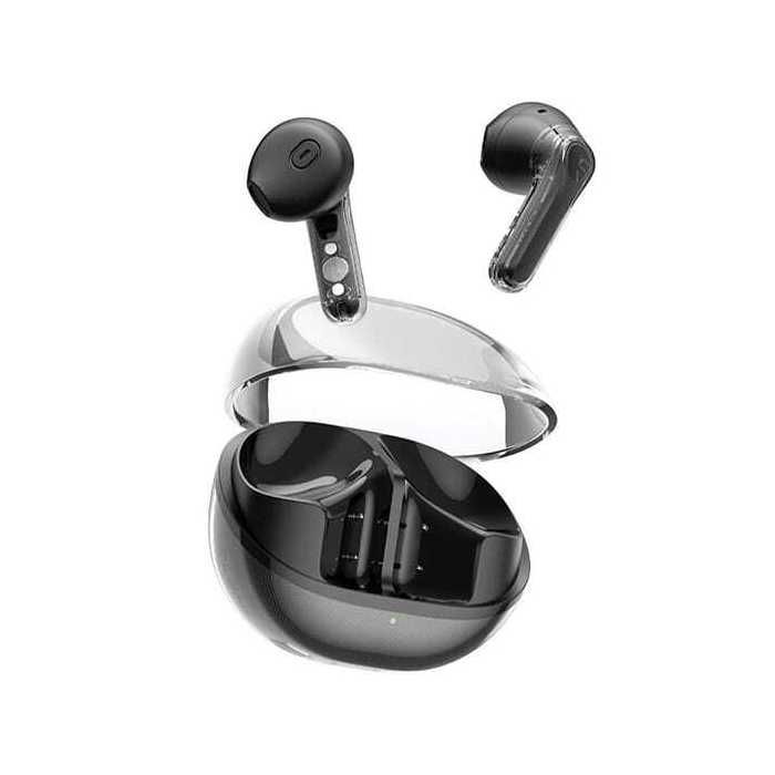 Écouteurs Bluetooth CLEAR-PODS noir, 02 mic ENC, BT5.3, avec personnalisation de son et autonomie jusqu’à 40 heures
