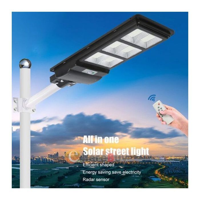 Projecteur solaire led avec télécommande pour éclairage continu