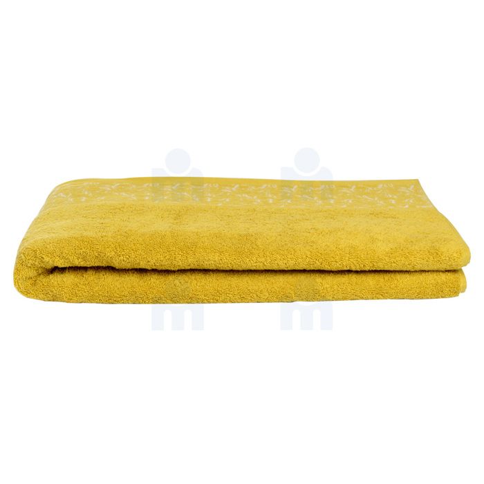 Serviette jacquard 500 GSM M0770 40X70cm moutarde x1 pièce