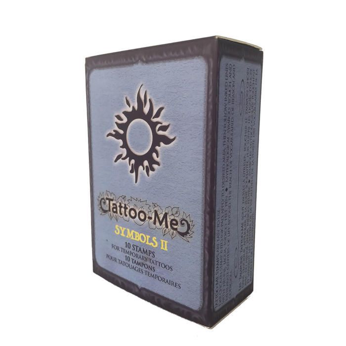 Tampons de tatouage - Tattoo-Me - Symboles 2 M - Motifs sophistiqués - Faciles à appliquer - Créativité