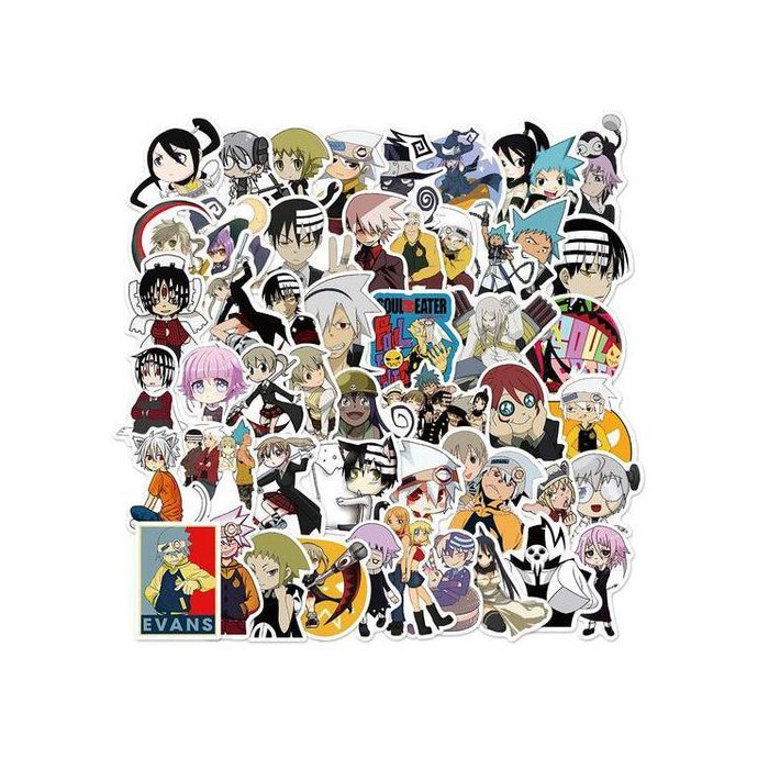 Stickers - Soul Eater - 50pcs - Multicolore - Waterproof - Durable
