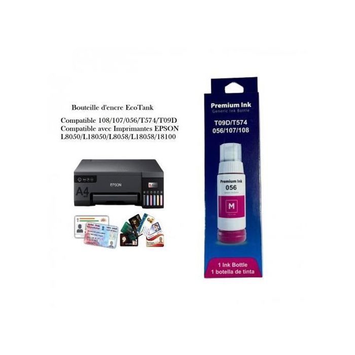 Encre de recharge Rouge Compatible avec imprimante Epson EPSON L8050 L18050 L8058 L18058 18100