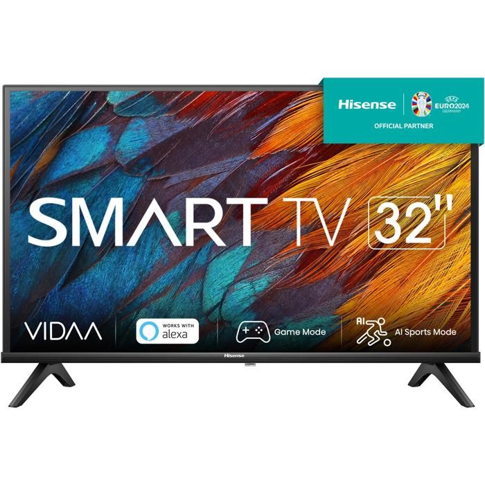 HISENSE 32A4K Téléviseur LED 32 Pouces HD Smart TV