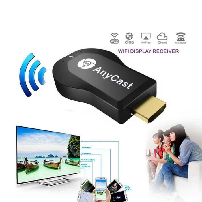 WiFi 1080P HDMI TV Stick AnyCast DLNA Dongle sans fil Miracast Airplay