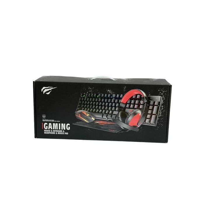 HAVIT PACK GAMING CLAVIER, SOURIS, CASQUE, TAPIS KB902CM