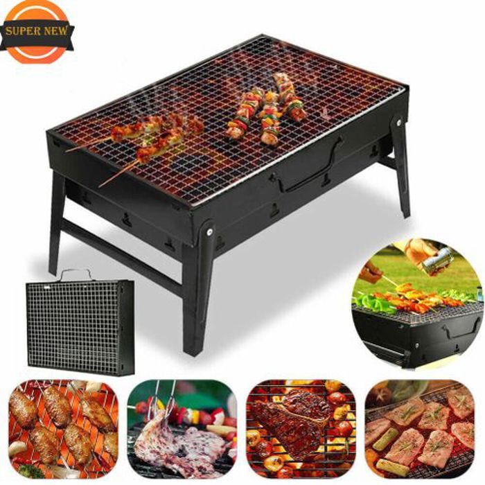 Barbecue Grill Pliant Poêle À Charbon Portable Camping Jardin En Plein Air, Grill À Charbon