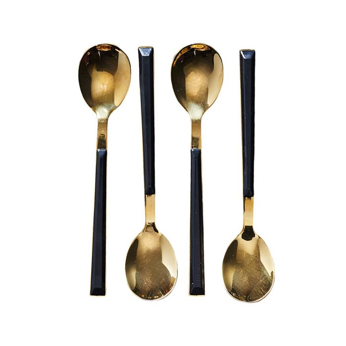CUILLERE A DESSERT NOIR X4 CHARLOTTE
