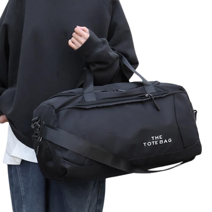 Sac de voyage - GENERIC - Grand sac noir - Compartiment à chaussures - Matériau robuste - Ergonomique