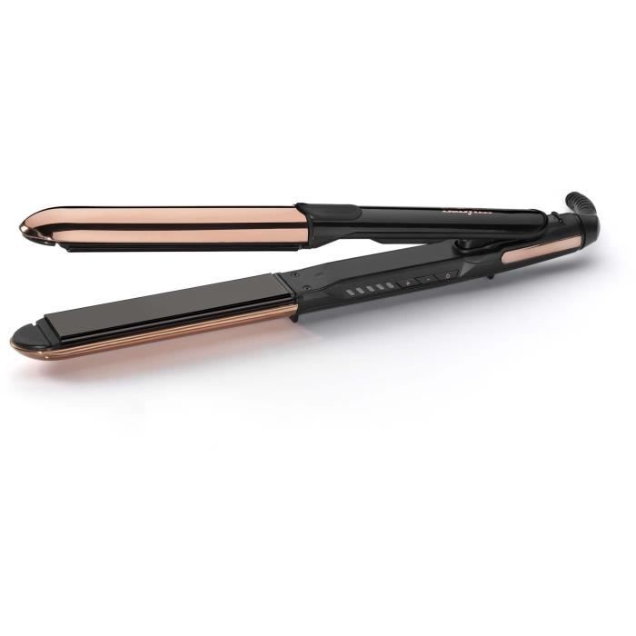 Lisseur Babyliss Babyliss ST482E - straight & curl brillance - 5 températures jusqu'à 235°C - Plaques 28 mm en titane véritable