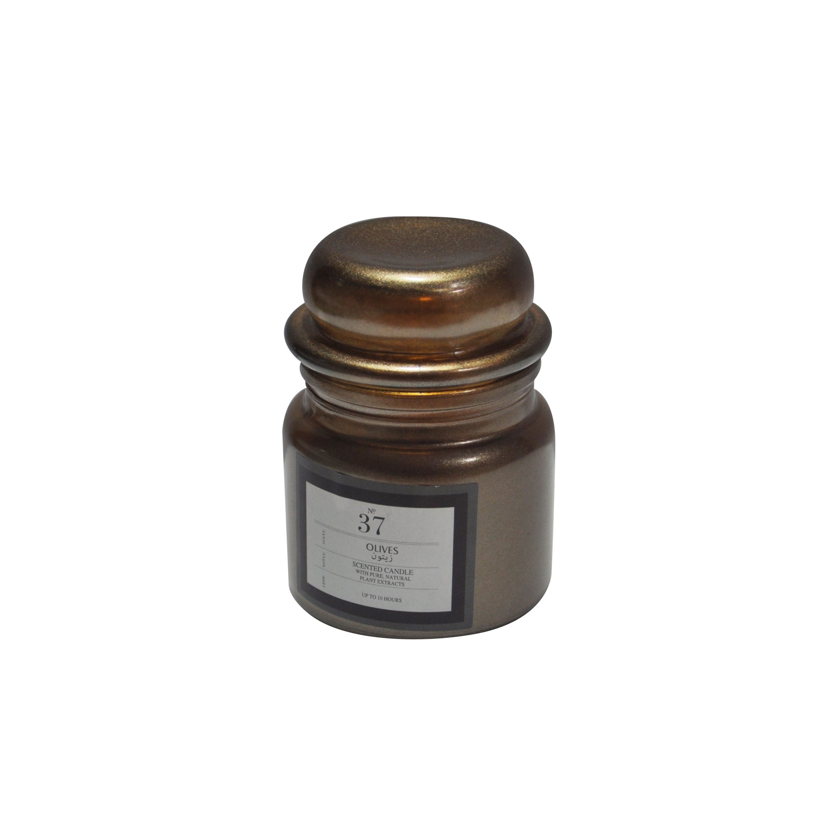 BOUGIE BOCAL YANKIE OLIVES EN VERRE 6.8X8.5 CM