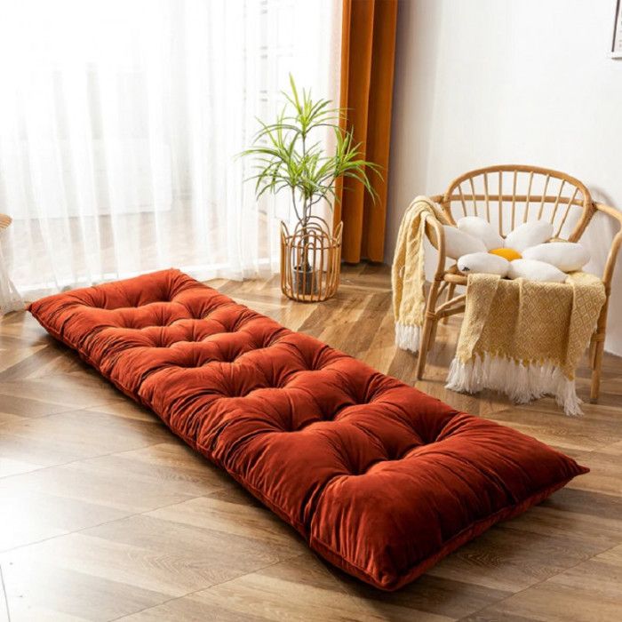Matelas de sol veloursDimension : 170*70*13cm - Orange