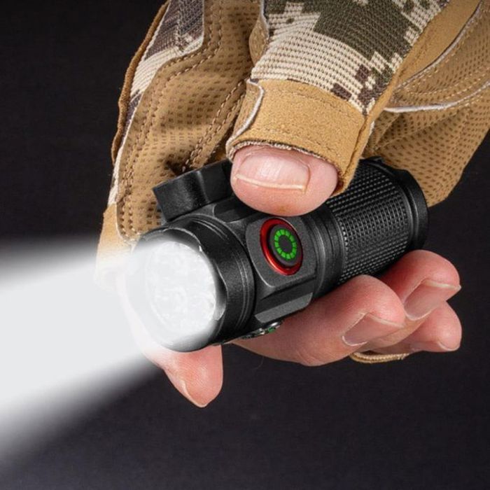 Lampe de poche - Non spécifié - Torche 3 LED - Clip magnétique - Coupe-ceinture - Boussole intégrée