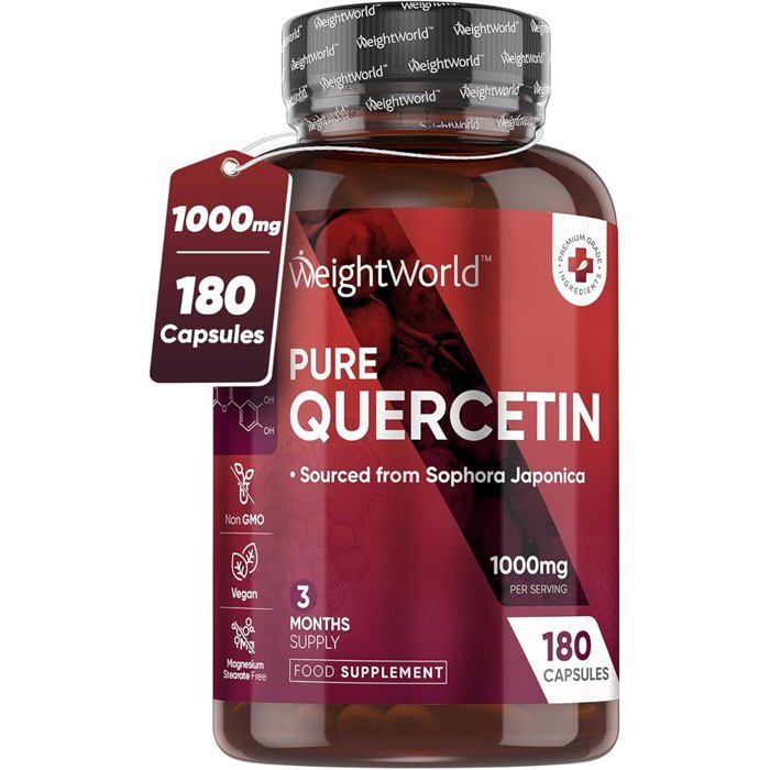 Quercetin 1000 mg - For Natural Defences - 180 Capsules