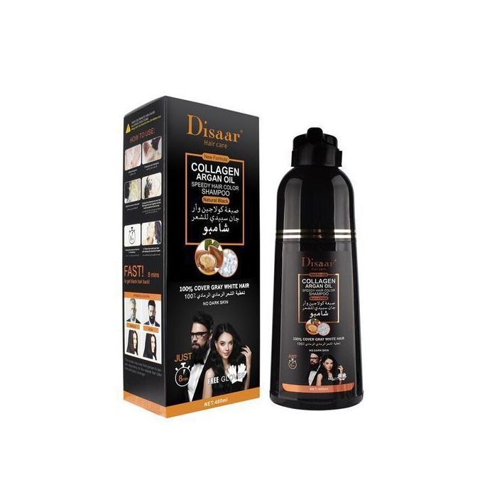 Disaar shampoing cheveux à l'huile d'argan rapide réparation des teintures endommagées,