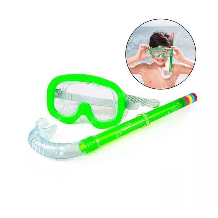 Ensemble de Plongée Tuba et Masque pour Enfants - Vert