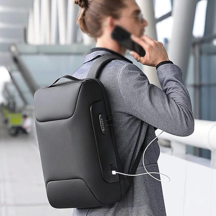 Cartable sac à dos pour PC ordinateur portable imperméable à l'eau pour les étudiants, les professionnels et les voyageurs