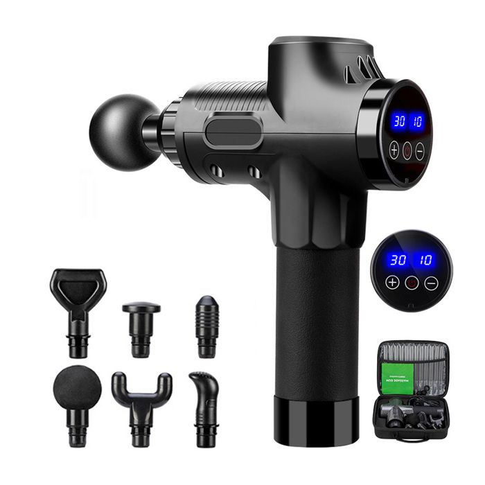 Pistolet de Massage - GENERIC - Percussion Profonde - 30 Vitesses - Noir - Mixte