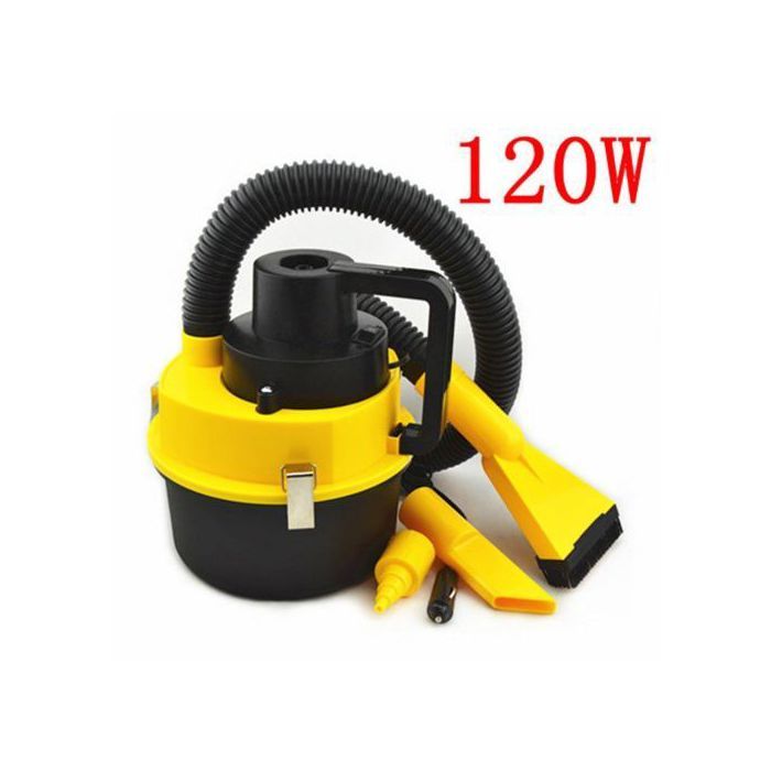 Aspirateur Portable De Voiture  120w 12v À Main Humide Et Sec Double Usage