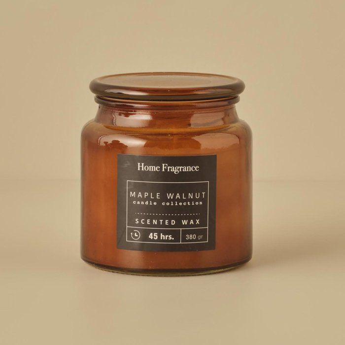 Bougie parfumée - BELLA MAISON - Érable et noix - Verre - 10x11 cm - 10 heures de combustion