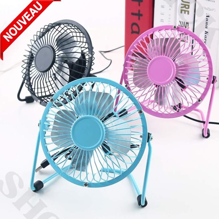 Petit ventilateur de bureau Portable 360 Réglage Table Ventilateur Fonctionnement silencieux pour bureau Bureau Accueil Nouveau